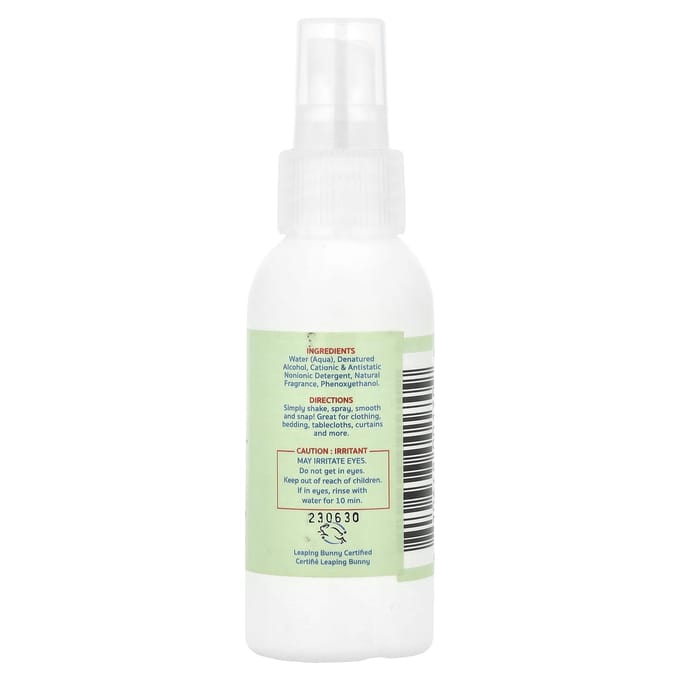 Nellie'S, Wrinkle-B-Gone Anti-Static, Lemongrass, 88Ml(3Fl Oz) beige