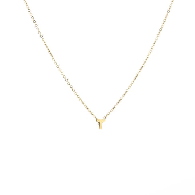 Letter-Ketting-T-Goud