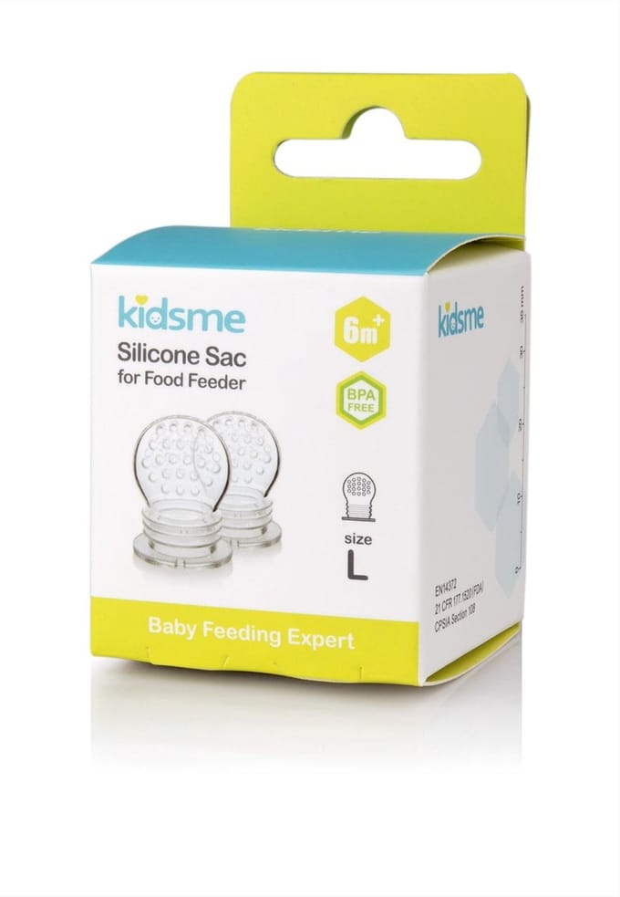 Kidsme - Silicone Sac for Food Feeder (Size:L)-2 Pcs