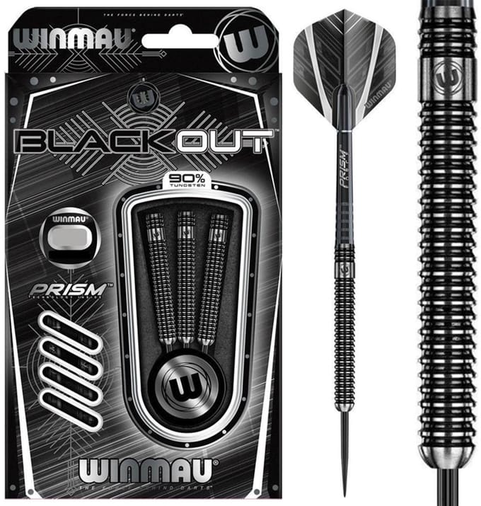 Winmau Blackout 1 90% 28 gram - Dartpijlen