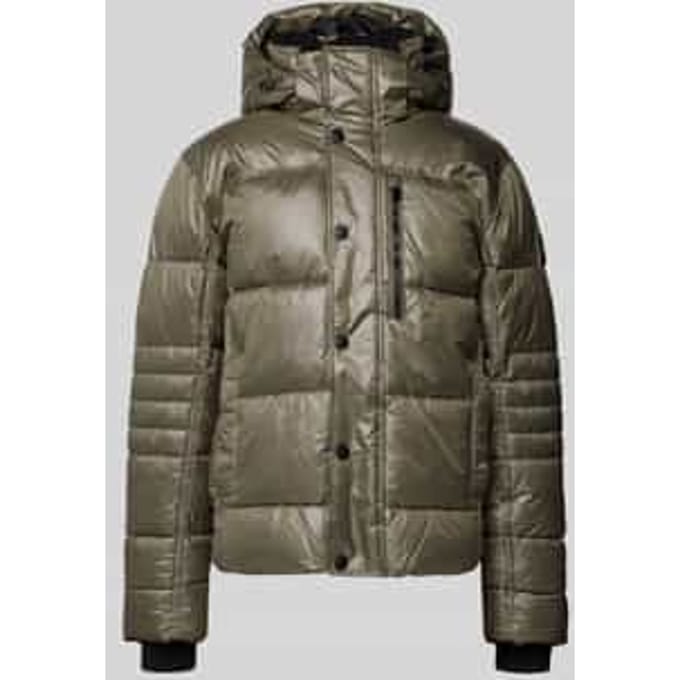 Regular fit gewatteerd jack met capuchon