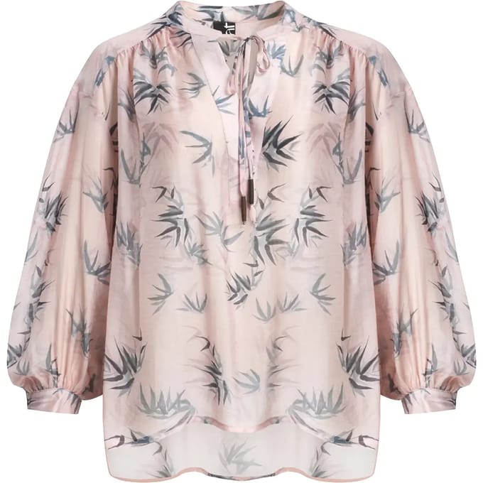 Blouse met lange mouwen met strikvrouw Mat Fashion