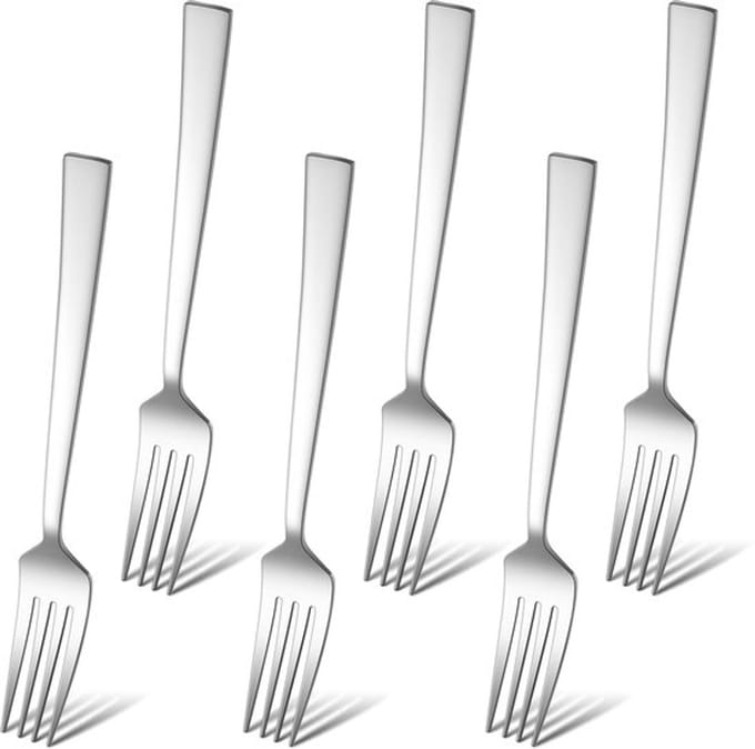 Allecto - Vorken - Roestvrijstalen Vorken - Elegant Design - Zilver