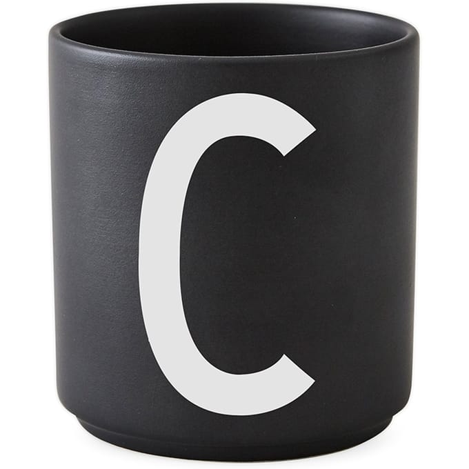 DESIGN LETTERS - Personal beker porselein  - zwart - C