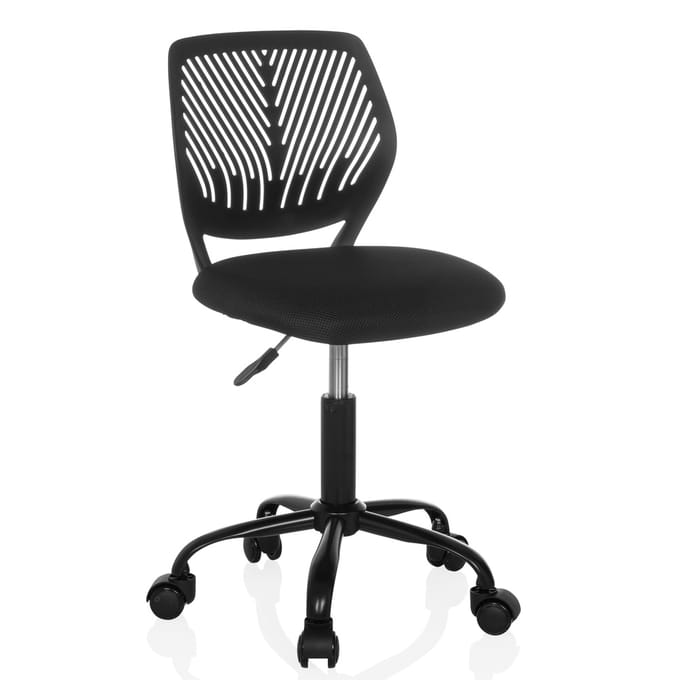 Kinderbureaustoel / kinderstoel KID QB stof zwart hjh OFFICE