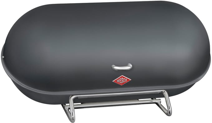 WESCO Breadboy Broodtrommel | 12 Liter | Metaal - Mat grafiet | Broodbewaardoos
