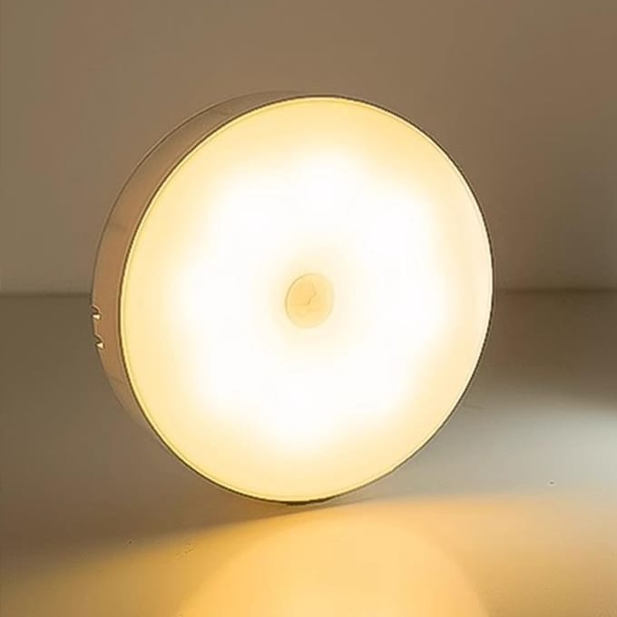 Oplaadbare Bewegingssensor Lamp Binnen: Draagbaar, Dimbaar, Warm Wit Licht voor Trap, Keuken & Kast