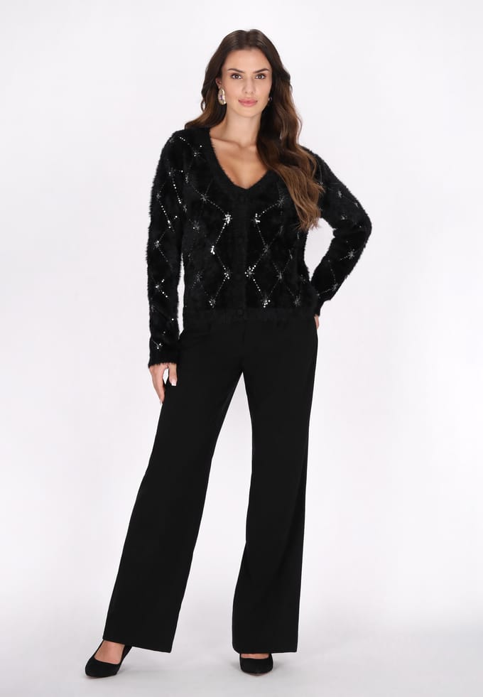 Faina Vest Dames zwart