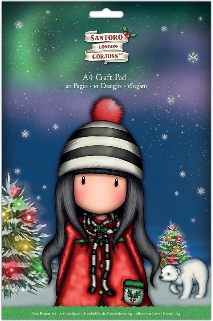 A4 Craft Pad (20pk) - Santoro - Christmas
