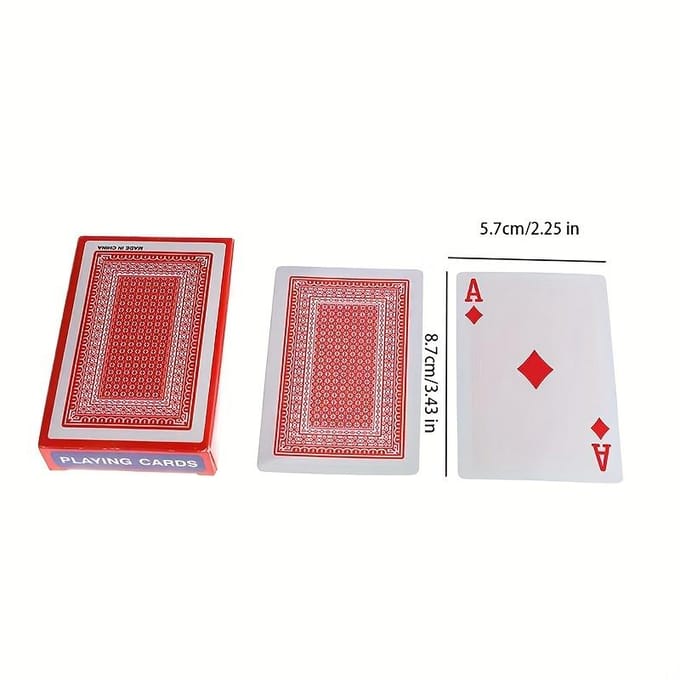 Speelkaarten Pokerformaat Standaard Index Kaarten voor Blackjack Kaart gray