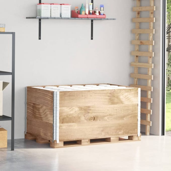 vidaXL Palletopzetranden 3 st 120x80 cm massief grenenhout