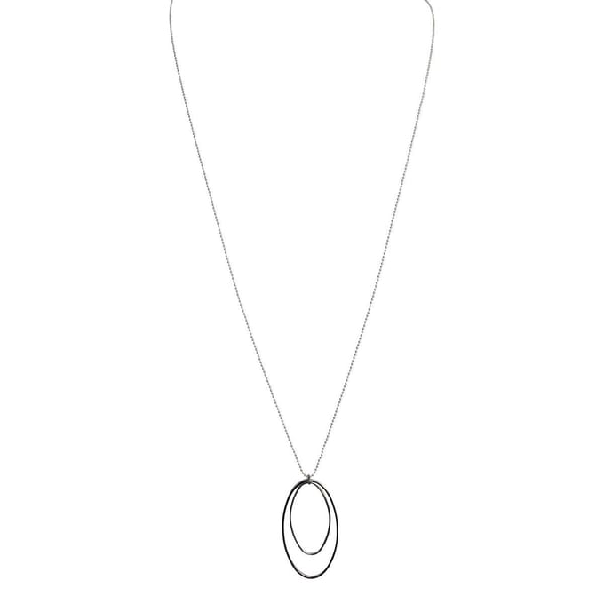 FlowJewels - lange ketting - dames - zilverkleurig