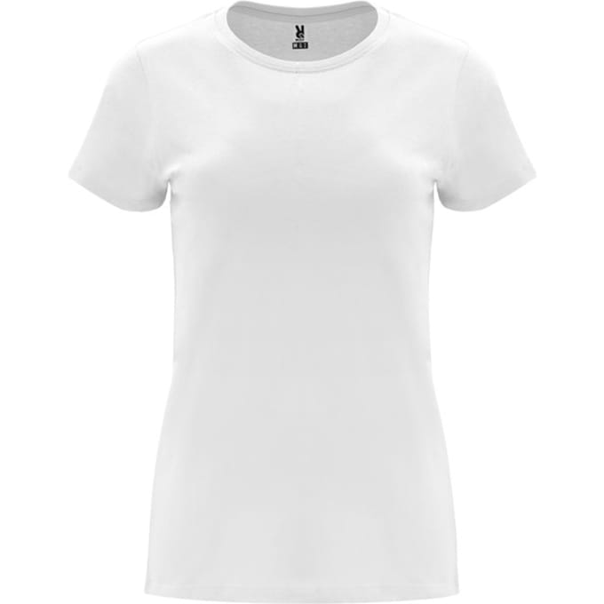 Roly Dames/Dames Capri T-Shirt (Wit)