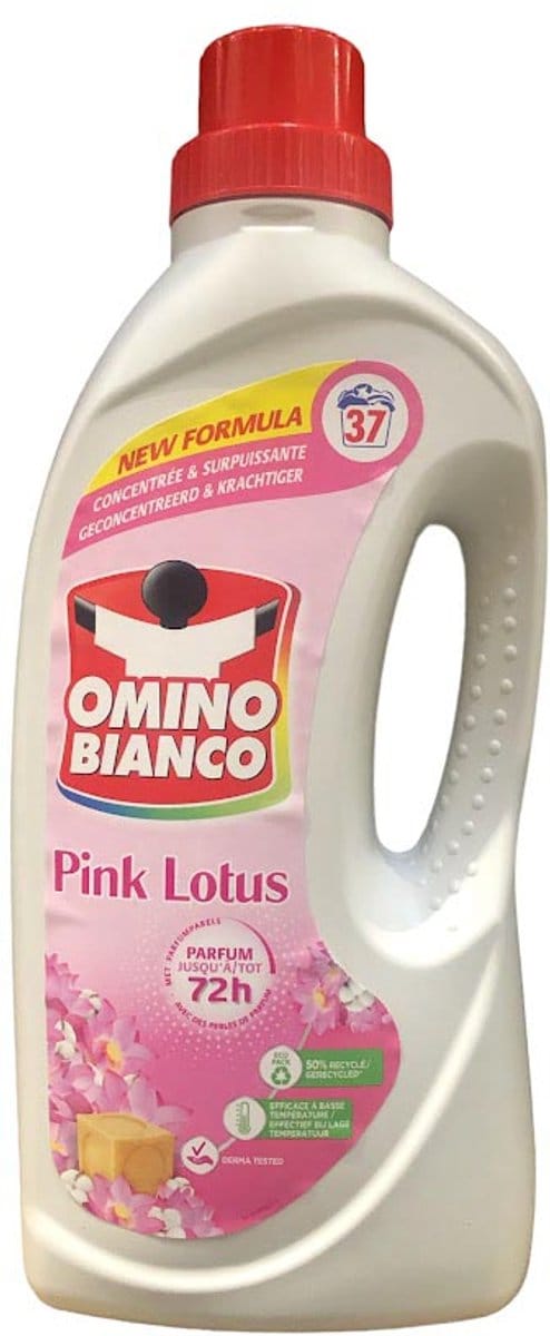 Omino Bianco - Roze Lotus - Wasmiddel - Witte & Gekleurde Was - 37 Wasbeurten