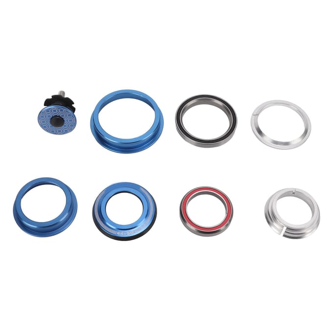Jeu de direction pour vélo Viaron Alliage d'aluminium VTT Jeu de direction à roulements scellés pour cône black