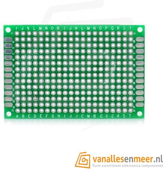 Prototyping board 4x6cm (14x20gaats) PCB dubbelzijdig