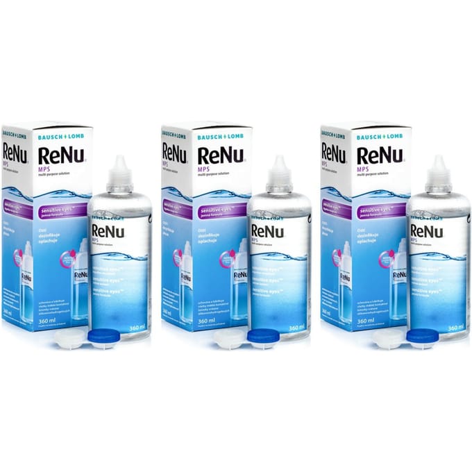 ReNu MPS Sensitive Eyes 4 x 360 ml met lenzendoosjes
