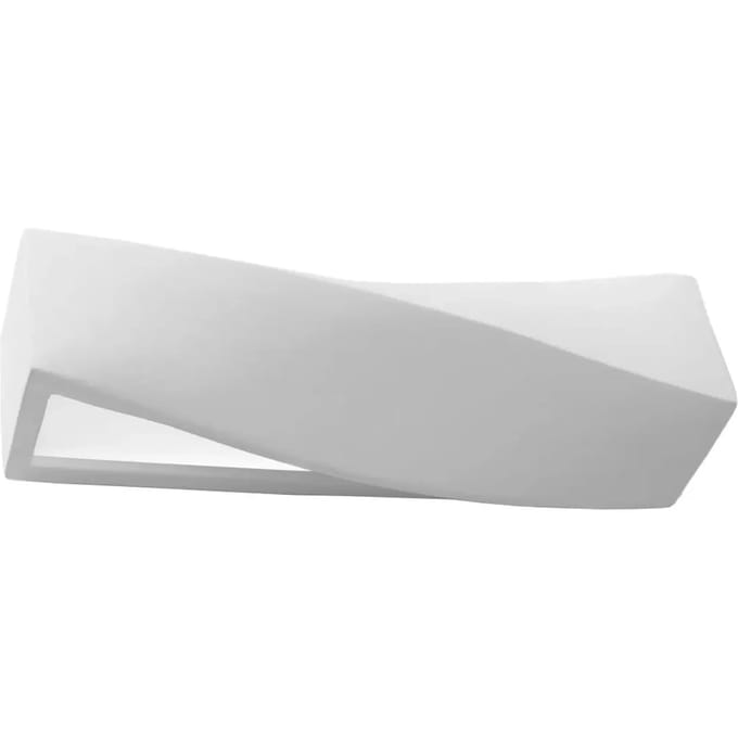 Sollux Lighting Wandlamp Sigma - E27 - wit - keramiek/glas - 14x42x12cm