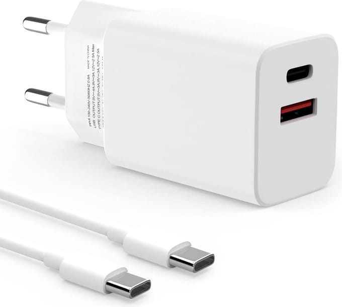 35w usb C Power Adapter met usb C naar usb C Kabels - 2 Meter Lange Oplaadkabel - Voor S24,S23,S22,S21,S20,A9,Plus,Ultra,FE