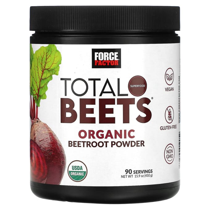 Force Factor, Total Beets, Poudre de betterave biologique, 15,9 oz (450 g)