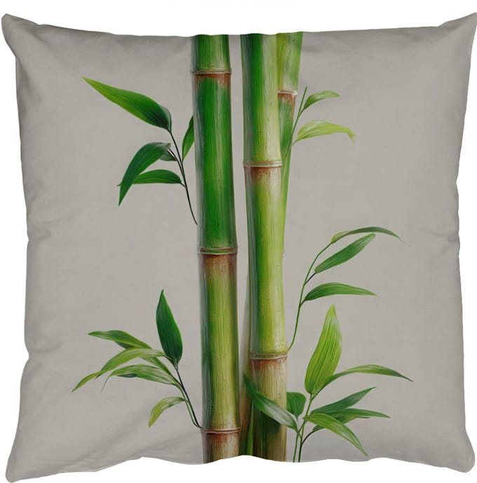 Sierkussens - Kussentjes Woonkamer - 60x60 cm - Bamboestengels - Sierlijk - Groen