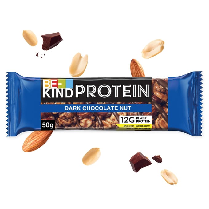 BE-KIND Reep Donkere Chocolade & Eiwit - Natuurlijke Snack met Noten 12