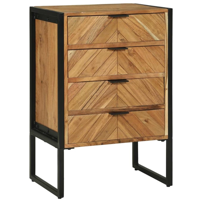 vidaXL - Dressoir - 70 - x - 35 - x - 75 - cm - Massief - acaciahout