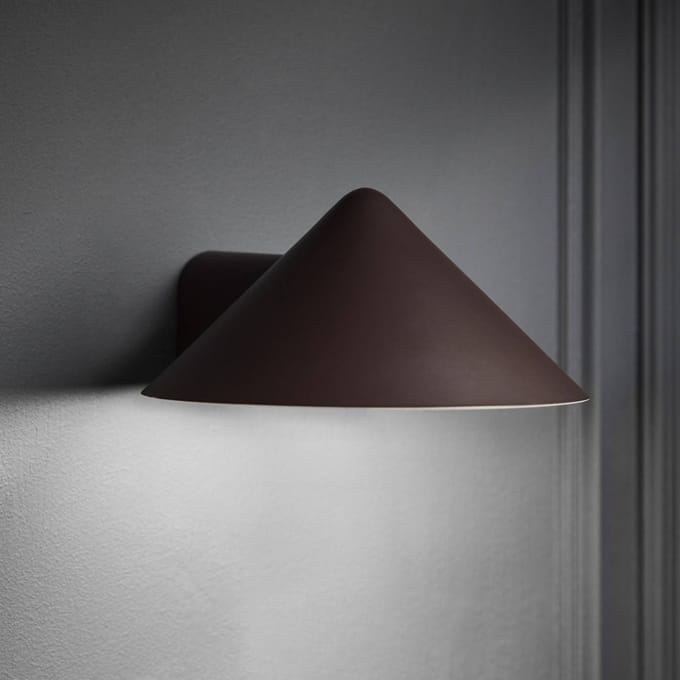 FRANDSEN LED wandlamp op batterijen Grasp, rood, breedte 15 cm