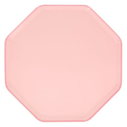 Meri meri - bordjes papier groot à 8 stuks, roze