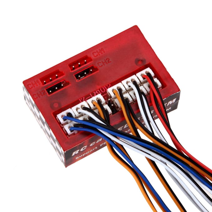 AX-003 Multifunctionele ultraheldere LED-lamp voor 1/10 1/8 modelauto veelkleurig
