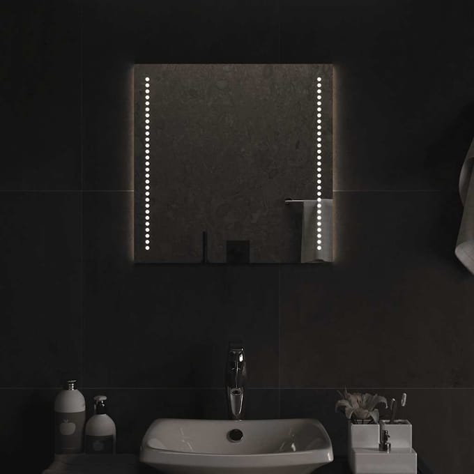 vidaXL - Badkamerspiegel - LED - 50x50 - cm