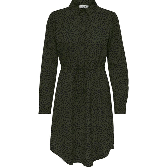 JDY Maat S JDYPIPER L/S SHIRT STRING DRESS WVN Dames Jurk