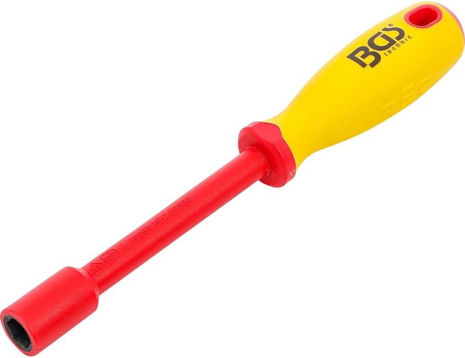 BGS VDE-steeksleutelschroevendraaier zeskant SW 12 mm klinglengte 125 mm - 71092