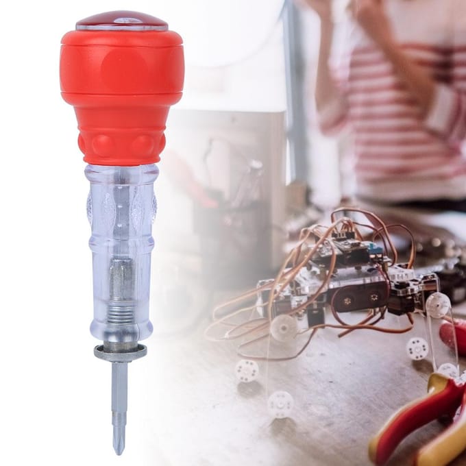 2 in 1 Schroevendraaier Verstelbare Lengte Intrekbare Schroevendraaier Industriële Robotonderdelen red