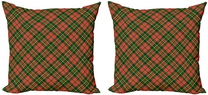 ABAKUHAUS Kussenhoes Set – 2×50×50 cm – Omkeerbaar dessin – Microvezel
