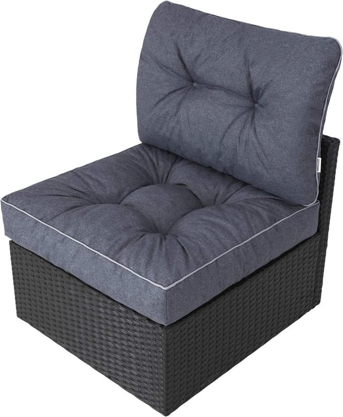 Comfortabel Tuinkussen voor Tuinmeubelen - 60 x 60 x 40 cm