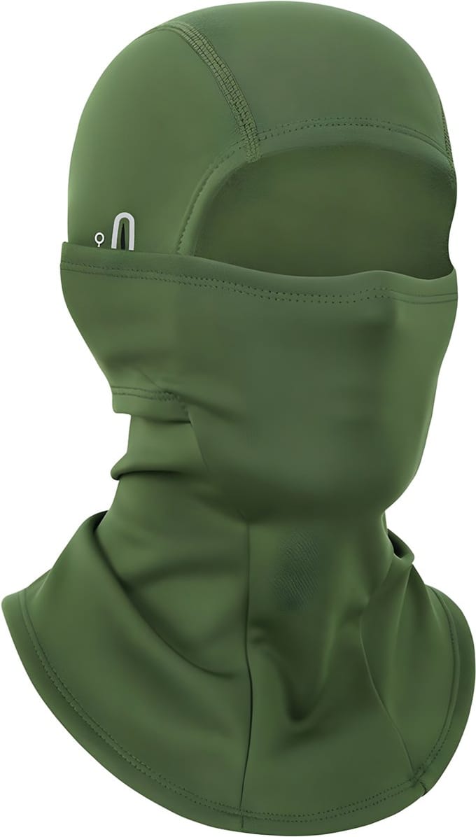 Somstyle Fleece Helmmuts - Balaclava voor Winter - Motor / Scooter Bivakmuts - Donkergroen