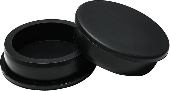 Rubberen Gatpluggen - Afsluitdoppen T-Type - Gaten Afwerken - Flexibel Siliconenrubber - 576 mm - Zwart