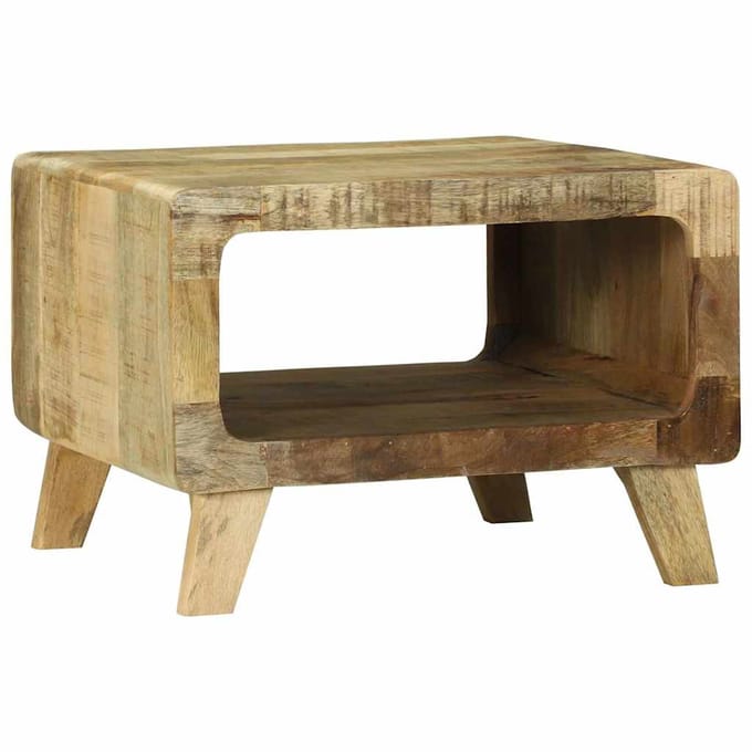 vidaXL - Salontafel - Bruin - 50 - x - 50 - x - 35 - cm - Massief - Mango - Hout