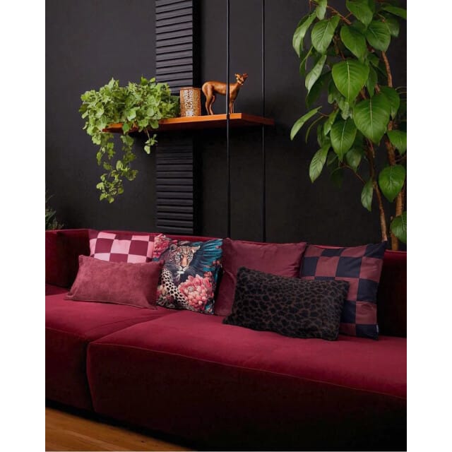 NOVÉE Sierkussen fluffy luipaard | 30 x 50 cm | polyester