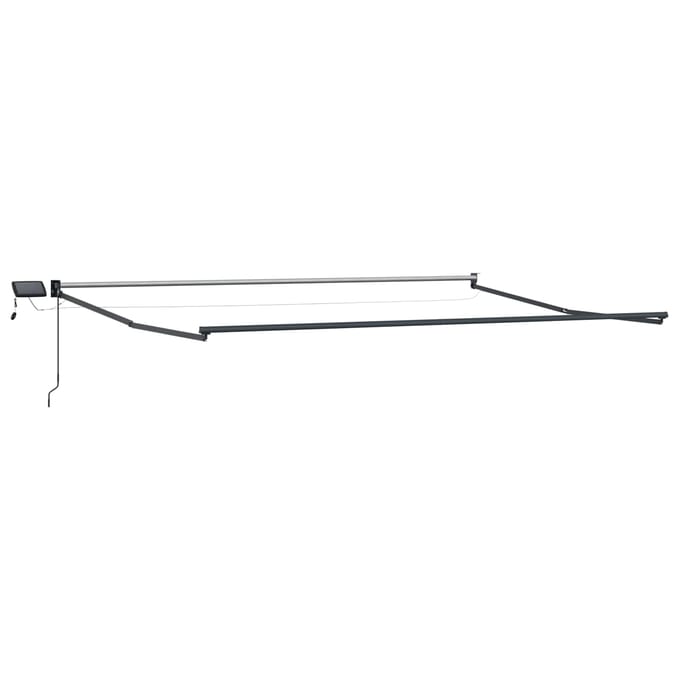 vidaXL - Elektrisch - Uittrekbaar - Markies - Frame - Antraciet - 4 - × - 3 - m
