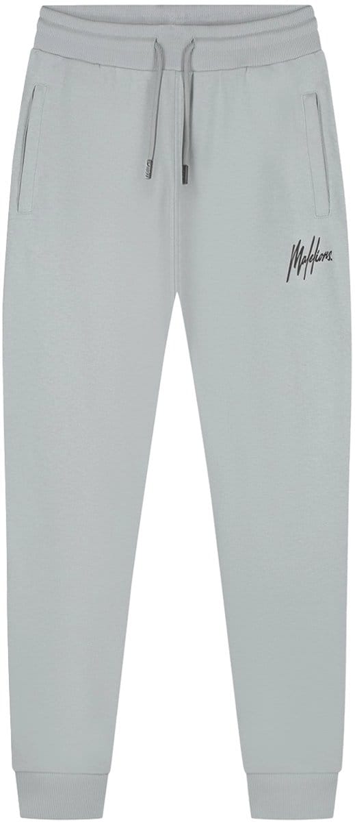 Malelions striped signature joggingbroek in de kleur grijs.