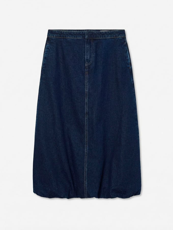Vero Moda Denim rok VMLINDA Mid rise Lange rok