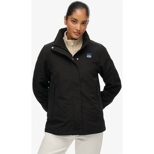 Superdry Shelljas Zonder Capuchon Black Grootte: 44