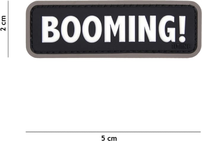 101 Inc Embleem 3D Pvc Booming   Zwart  18048