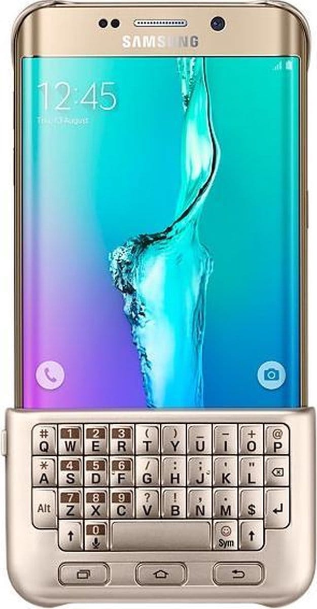 Samsung Galaxy S6 Edge Plus Keyboard Cover Goud