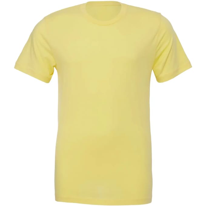 Bella+Canvas Unisex Jersey Short Sleeve Tee CV3001 - Yellow - M