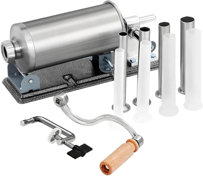 HEZIVO® Professionele Worstenvuller - Worstmachine - Worstenmaker - 8 Vulbuizen