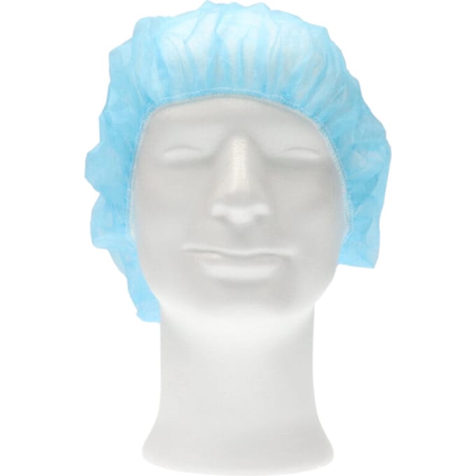 Haarnet CMT bouffant non-woven M 50cm PP blauw