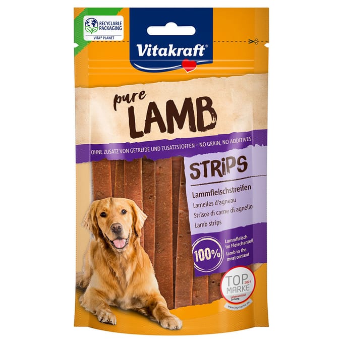 Vitakraft Vleesstrips - Hondensnacks - Lam 80 g